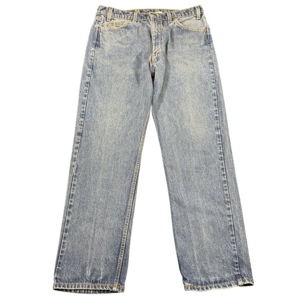 VTG Levis 505 36x30 Orange Tab Jeans Men's Blue Med Wash Made in USA 90's - Picture 1 of 9